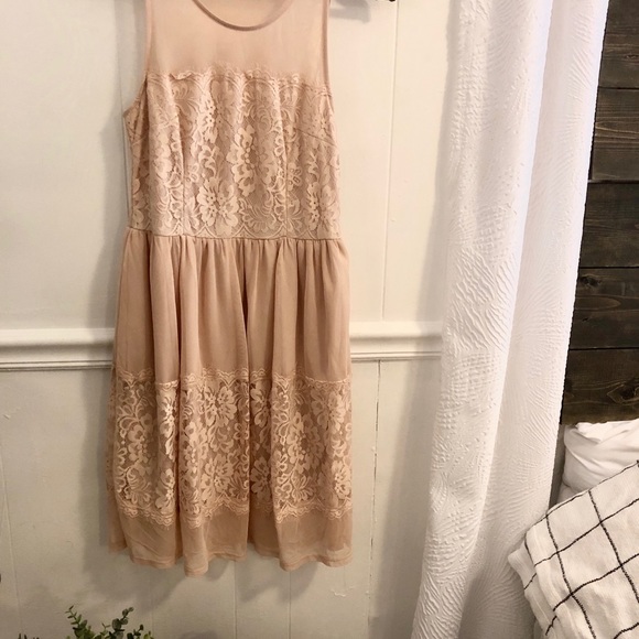 Dresses & Skirts - Peach, Blush, Lace Dress